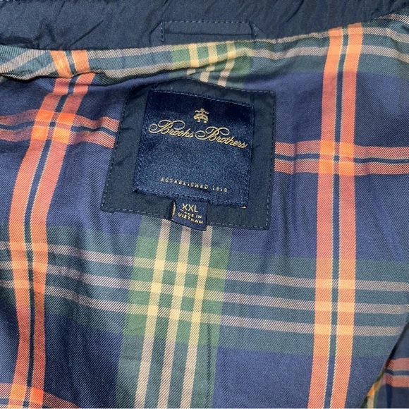 Men Brooks Brothers Paddock Diamond Quilted walking coat NavySize XXL 2X - Picture 5 of 9